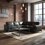 كنب زاوية زين جلد