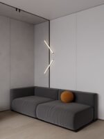 أريكة زاد مخمل رصاصي