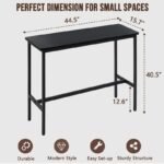 ⁦طاولة بار كونسول مرتفعة بتصميم صناعي⁩ - الصورة ⁦4⁩