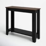 ⁦طاولة كونسول خشب بتصميم انتقالي بسيط⁩ - الصورة ⁦3⁩