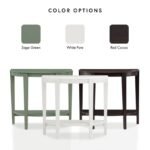 ⁦طاولة كونسول خشب بتصميم نصف دائرة كلاسيكي⁩ - الصورة ⁦5⁩