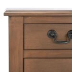 ⁦طاولة كونسول خشب صغيرة مع أدراج تخزين⁩ - الصورة ⁦4⁩