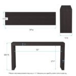 ⁦طاولة كونسول خشب اسود مودرن بتصميم عصري⁩ - الصورة ⁦7⁩