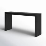 ⁦طاولة كونسول خشب اسود مودرن بتصميم عصري⁩ - الصورة ⁦4⁩