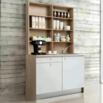 ركن قهوة ابيض بيج ام دي اف